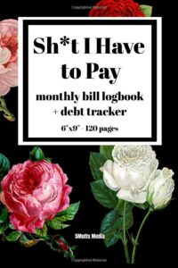 Shit I have to pay for bill logbook cover with flowers