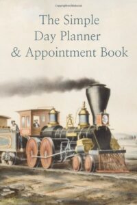 The Simpla Day Planner and Appointment book with steam engine on ciover