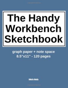 Blue The Handy Workbench sketchbook cover