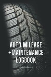 Auto mileage maintenance logbook cover