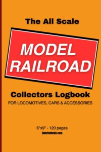 all acale model railroad collectors logbook with milwaukee road style logo