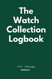 Watch logbook cover